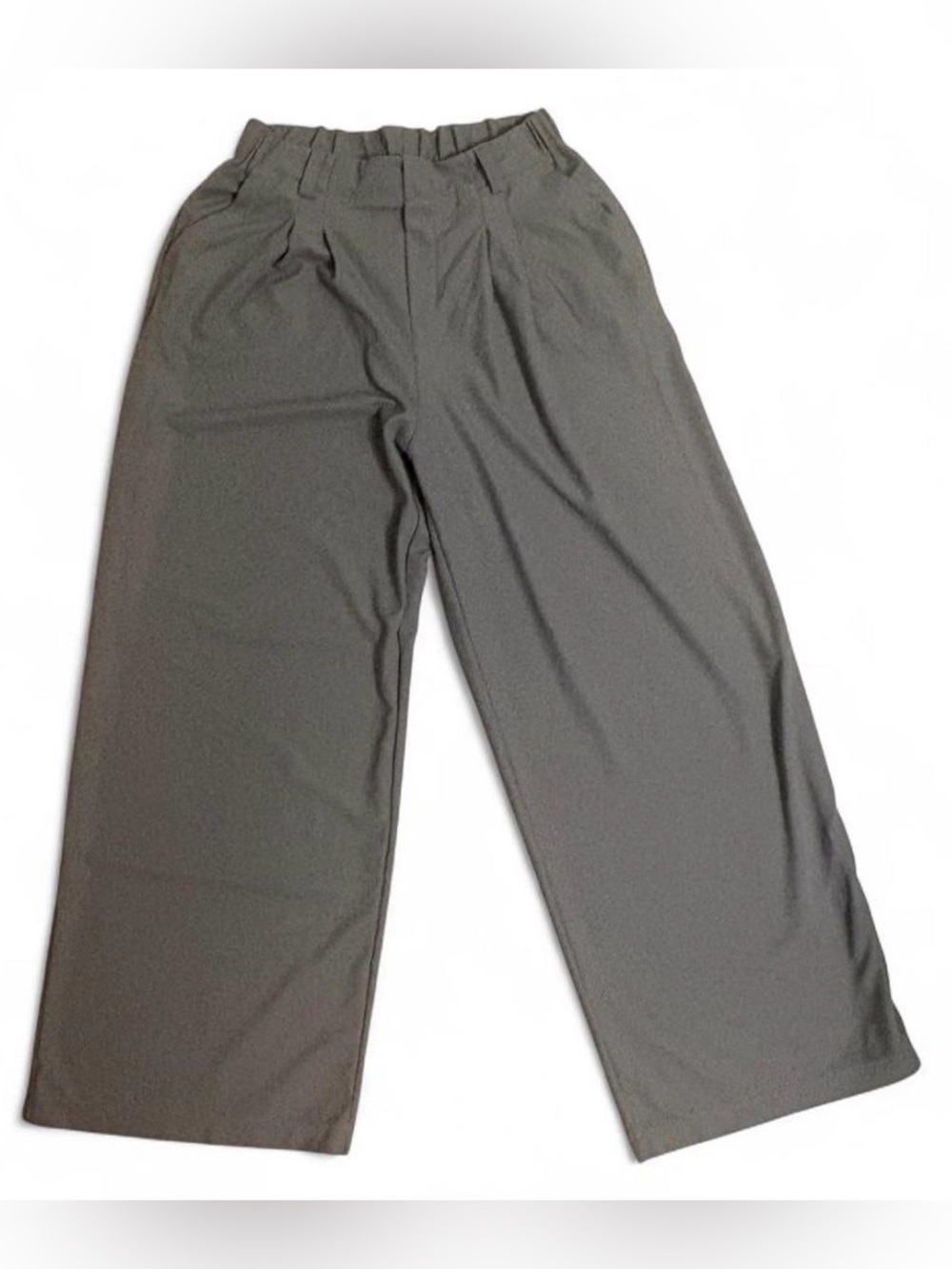 HALARA Women's Wide-Leg Chinos in Gray